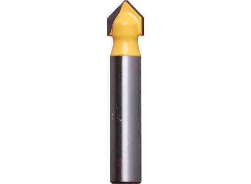 Изображение товара Фреза BRIGADIER 39461 пазовая галтельная V-образная 9,52 мм, хвостовик 8 мм