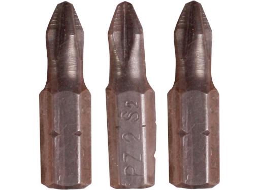Изображение товара Бита BRIGADIER Lite PZ2 25мм 3шт набор крепкий хром-молибден