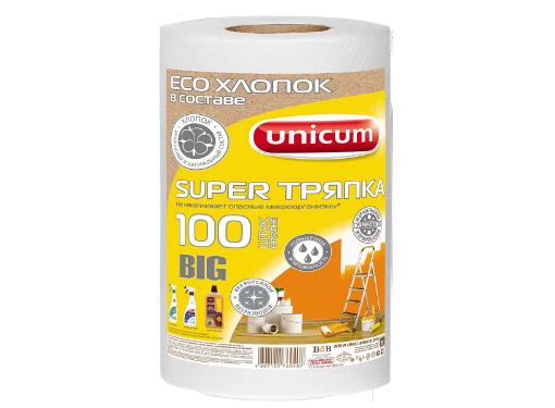 Изображение товара Тряпка UNICUM BIG 100 л/рул салфетки для уборки повышенной впитываемости