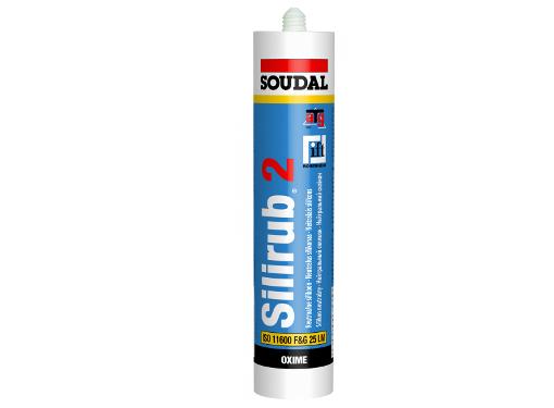 Изображение товара Герметик силиконовый SOUDAL Silirub 2 300мл для наружных и внутренних работ
