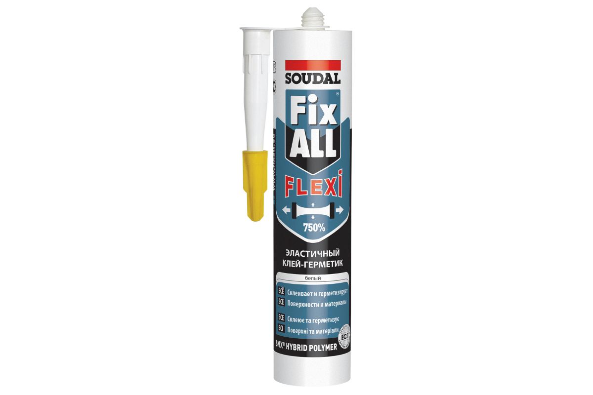 Клей герметик Soudal 134902 Fix All Flexi - цена, фото и инструкция -  купить в Москве, СПб и РФ