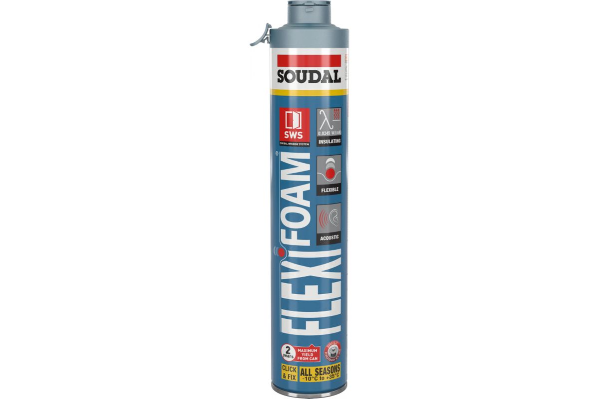 Пена монтажная Soudal 118685 Flexifoam - цена, фото и инструкция - купить в  Москве, СПб и РФ