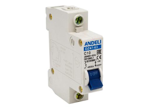  ANDELI DZ47-63/1P 1A 4.5kA