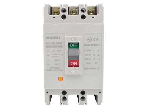 Изображение товара Автомат ANDELI AM1-63L/3P 10A 25KA - Трехполюсный автоматический выключатель