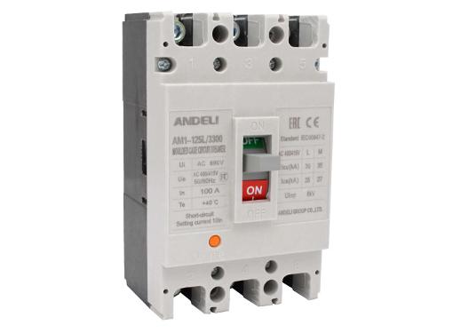 Изображение товара Автомат ANDELI AM1-125L/3P 80А 30KA трехполюсный