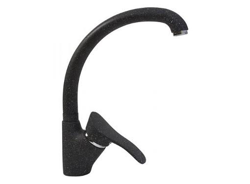 Изображение товара Смеситель для кухни MIXLINE ML-GS01 черный высок излив однорычажный современный стиль