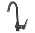 Изображение товара Смеситель для кухни MIXLINE ML-GS04 с поворотным изливом черный 350 мм