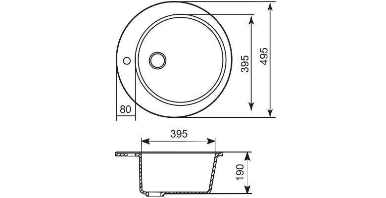 Мойка кухонная MIXLINE ML-GM13 (525090)
