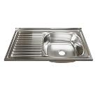 Мойка кухонная MIXLINE 528175 с сифоном