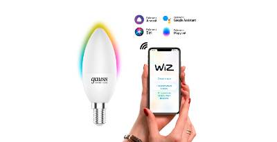   GAUSS Smart Home RGBW E14 C37 5  2700-6500K 1/10/100