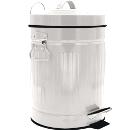Ведро для мусора RIDDER (2149601) с педалью, белый