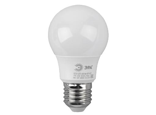 Изображение товара Светодиодная лампа ЭРА ECO LED A55-8W-827-E27 теплый свет 640 Лм 25000 часов