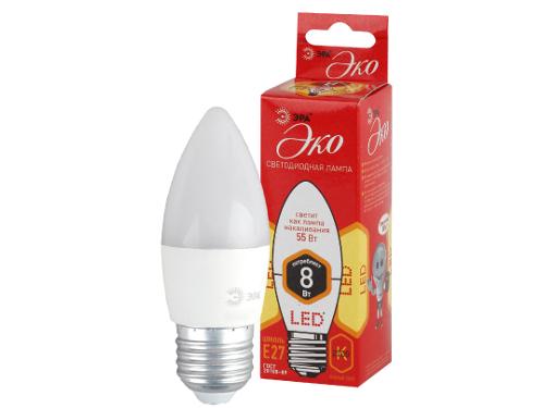 Изображение товара Лампа светодиодная ЭРА ECO LED B35-8W-827-E27 (Б0030020)