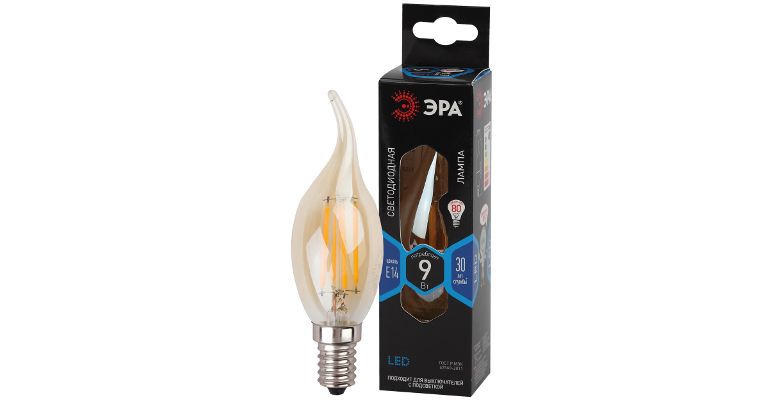 ����� ������������ ��� F-LED BXS-9W-840-E14 gold (�0047010)