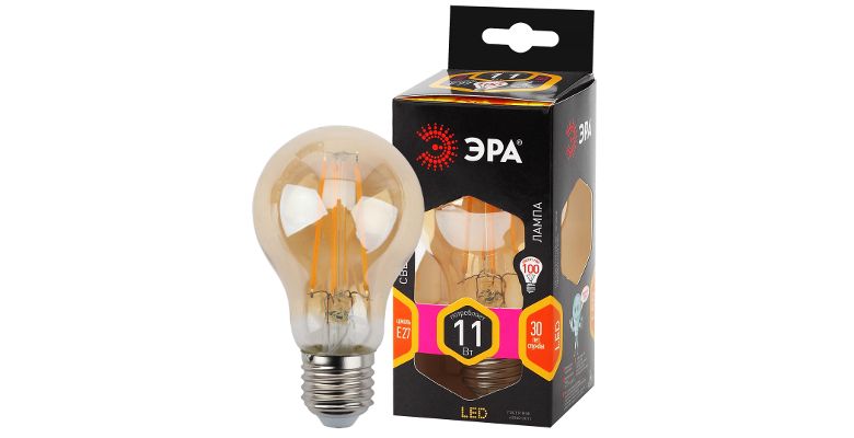 ����� ������������ ��� F-LED A60-11W-827-E27 gold (�0035039)