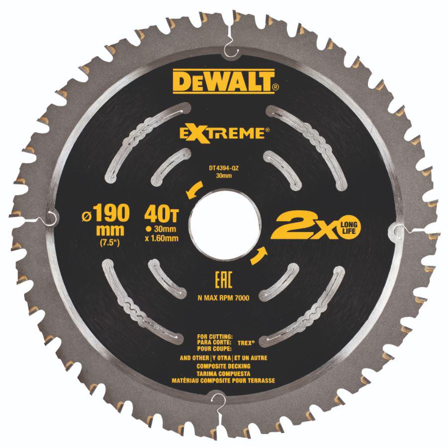 фото Диск пильный твердосплавный dewalt dt4394-qz extreme