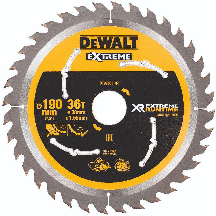 фото Диск пильный твердосплавный dewalt dt99563-qz xr