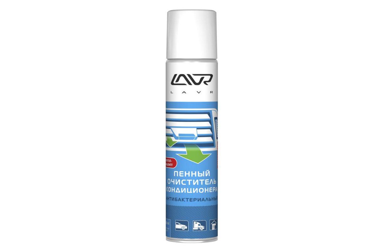 Очиститель кондиционера Lavr Ln1750 Antibacterial foaming air conditioner  cleaner - цена, фото - купить в Москве, СПб и РФ