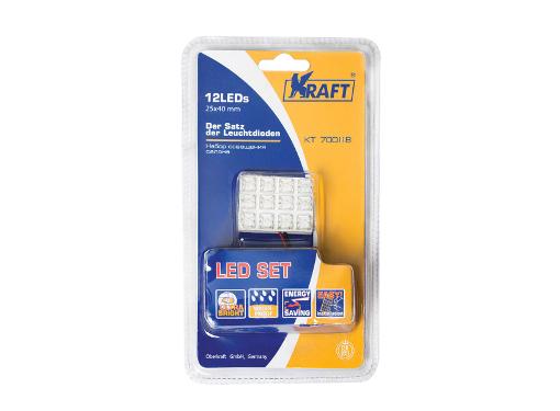 Изображение товара Набор освещения KRAFT KT 700118 12LEDs 25x40 мм синий