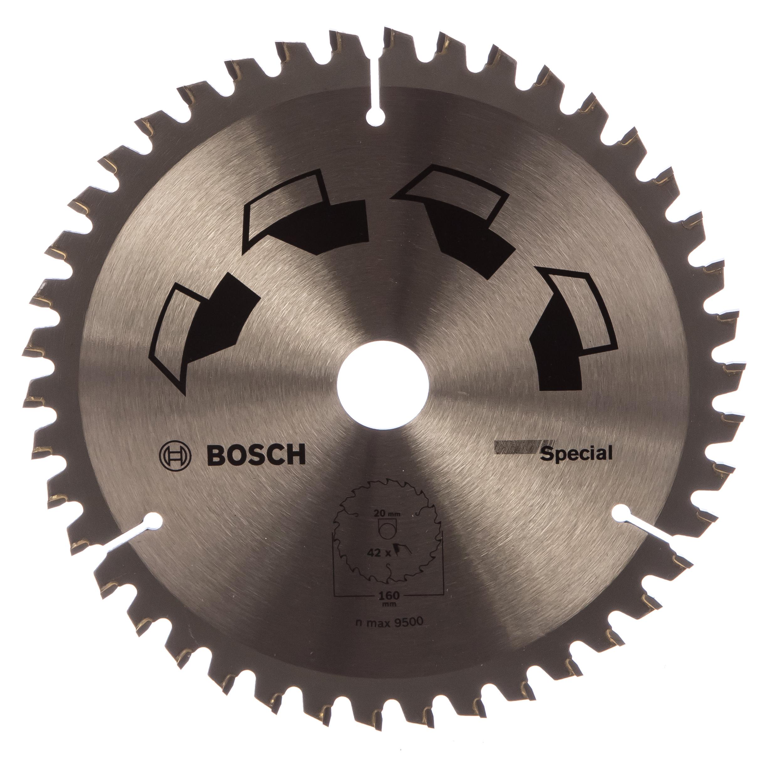 фото Диск пильный bosch ф160х20/16мм 42зуб. (2609256887)