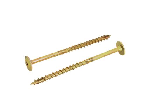 Изображение товара Саморез INFIX 8x200мм Torx Желтый цинк 50 шт для дерева и конструкций