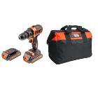 Изображение товара Набор BLACK & DECKER Дрель аккумуляторная BDCDD186KB +Сумка BDST73820-RU
