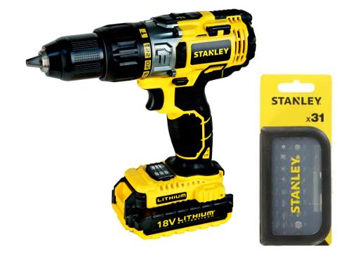  STANLEY - STDC18LHBK-RU +  STA60490-XJ