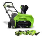 Набор GREENWORKS Аккумуляторный снегоуборщик GD40STK4 (2600607) 1акк 40В 4Ач + ЗУ +Аккумулятор 40В 2Ач Li-Ion (2926907)