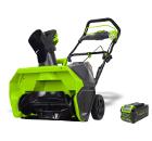 Набор GREENWORKS Аккумуляторный снегоуборщик GD40STK6/2600007UF +Аккумулятор 40В 4Ач Li-Ion (G40B4 (2927007))