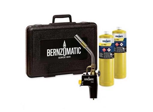 Изображение товара Набор газовых горелок BERNZOMATIC TS8000CF 2 баллона и кейс для профессиональных и бытовых работ
