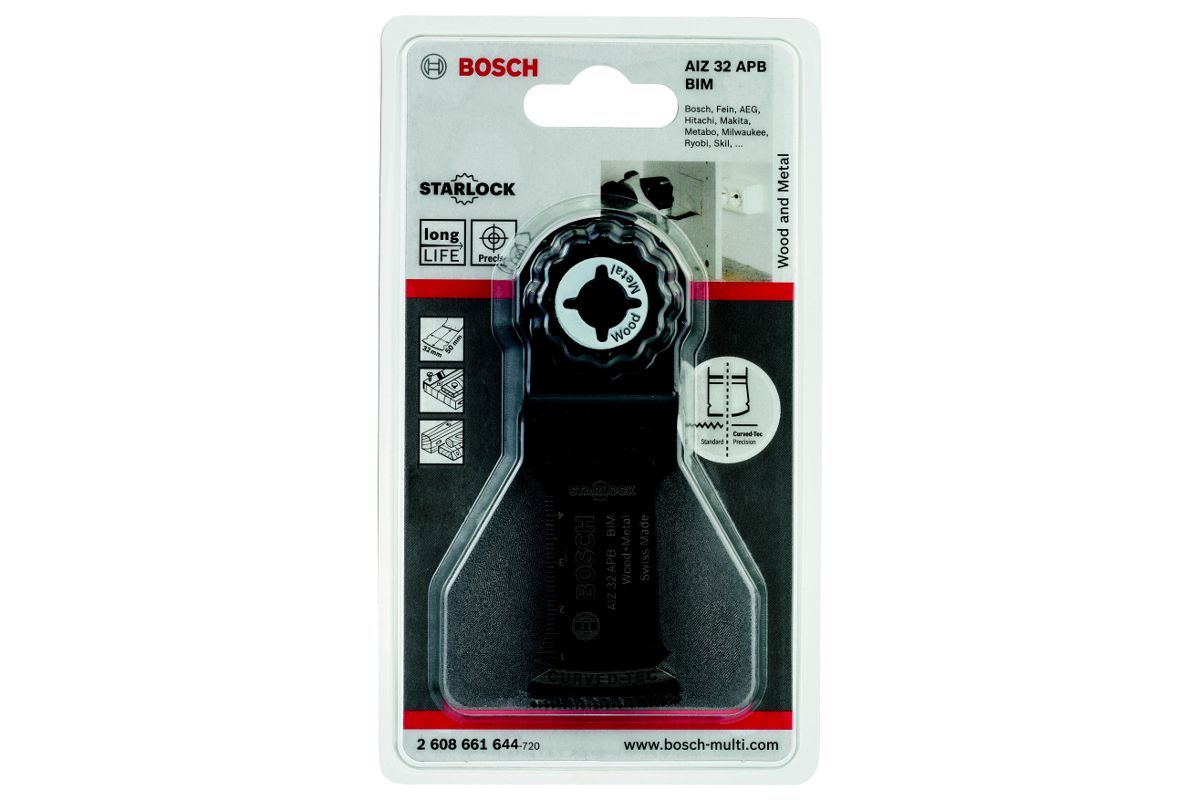 Погружное пильное полотно Bosch BIM AIZ 32 APB Wood and Metal (2608661644)  - цена, отзывы, фото - купить в Москве, СПб и РФ