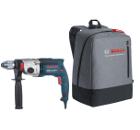 Изображение товара Ударная дрель BOSCH GSB 21-2 RCT 1300 Вт с двумя скоростями и рюкзаком