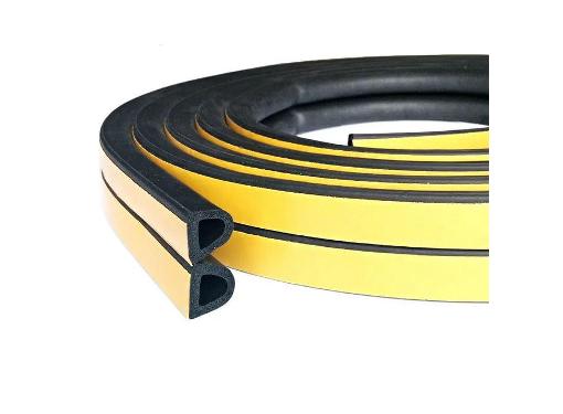 Изображение товара Уплотнитель СТРИМАТ-СЕРВИС Profitrast 0817021 резиновый D-профиль черный 6м