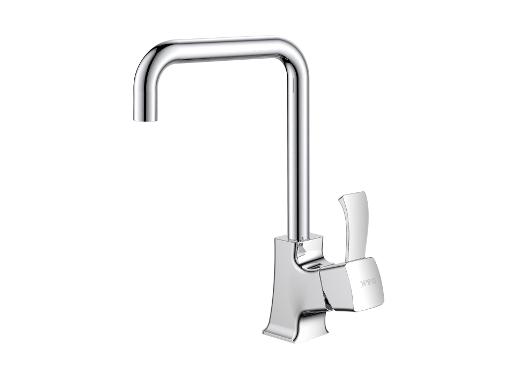 Изображение товара Современный кухонный смеситель D&K Rhein.Bach DA1472401 с выдвижным излив и керамическим картриджем