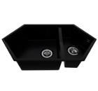 Изображение товара Угловая кухонная мойка KITKRAKEN Creek Black