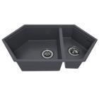 Изображение товара Угловая кухонная мойка KITKRAKEN Creek Graphite Изображение товара Угловая кухонная мойка KITKRAKEN Creek Graphite