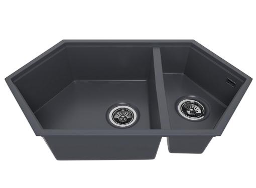 Изображение товара Кухонная мойка KitKraken Creek Graphite с защитным средством