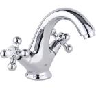 Изображение товара Смеситель для раковины TIMO Aviator 0071F хром двухвентильный ретро стиль