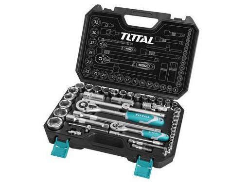 Изображение товара Набор инструментов TOTAL THT421441 44 предмета для автомобиля, кейс, 1/2 и 1/4 дюйма