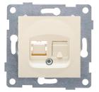 Изображение товара Механизм розетки GUSI Ugra RJ45 одинарный шампань