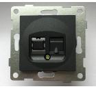 Изображение товара Механизм розетки GUSI ELECTRIC С11К1-010 RJ45 для Ethernet категор 5е графит