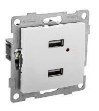 накладная usb розетка на стену. 1. накладная usb розетка на стену фото. накладная usb розетка на стену-1. картинка накладная usb розетка на стену. картинка 1. Розетка 2xUSB ATLASDESIGN, белый