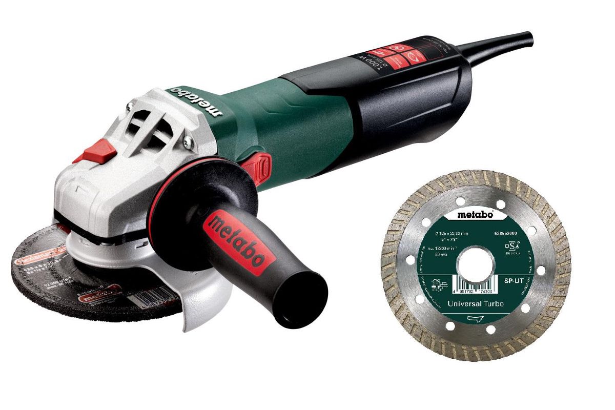 Набор Metabo УШМ (болгарка) 10-125 Quick (600388950) +Круг алмазный  (628552000) Ф125х22 мм универсальный - цена, отзывы, фото - купить в  Москве, СПб и РФ