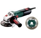 Изображение товара Набор METABO УШМ 10-125 Quick с кругом алмазным 125 мм и аксессуарами