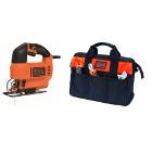 Набор BLACK & DECKER Лобзик KS701PEK-QS +Подарок - сумка BDST73820-RU