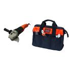 Набор BLACK & DECKER УШМ (болгарка) KG1202-QS +Подарок - сумка BDST73820-RU
