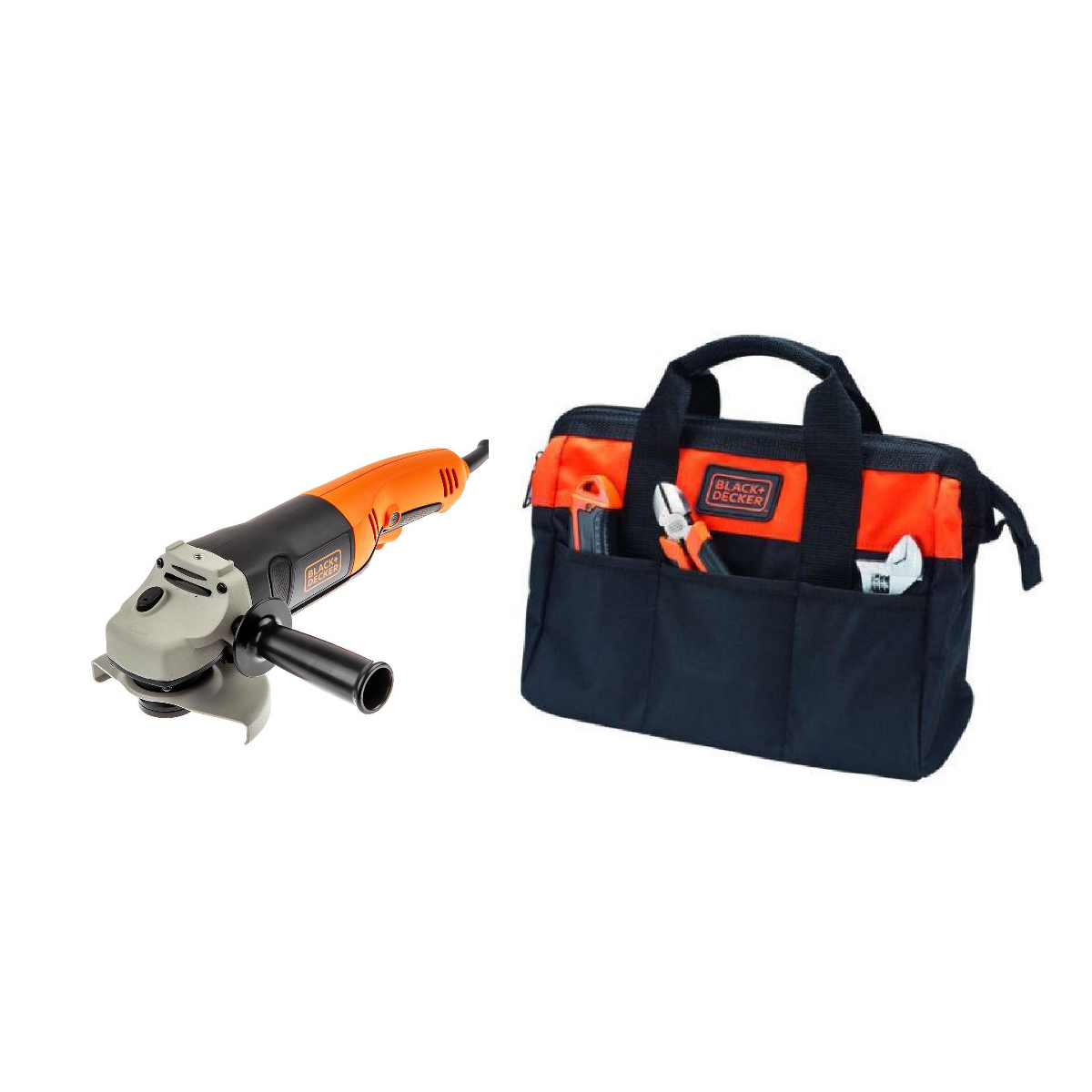 Набор Black & decker УШМ (болгарка) KG1202K +Подарок - сумка BDST73820-RU -  цена, фото - купить в Москве, СПб и РФ