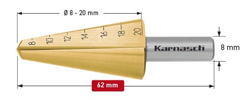 фото Сверло karnasch ф20х62мм цилиндрический (21.0037)