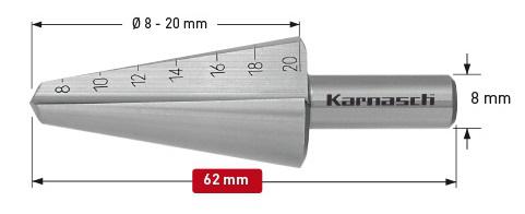 фото Сверло karnasch ф20х62мм цилиндрический (21.0040)