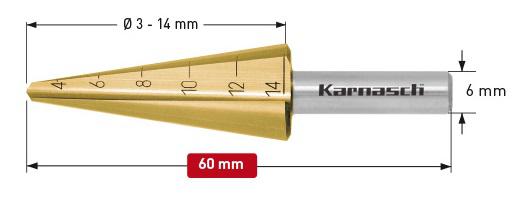 фото Сверло karnasch ф14х60мм цилиндрический (21.3019)